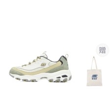 Skechers D'LITES 1.0 Anti-Slip Wear-Resistant Low-Top Casual Shoes Women's Olive Green Зеленый, 37