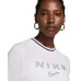 Women's Sportswear Chill Knit Slim Logo Cropped T-Shirt Белый, XS