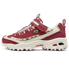 Skechers Anti-Slip Wear-Resistant Low-Top Kids Lifestyle Shoes Red Teenagers Красный, 31