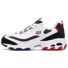 Skechers D'LITES 1.0 Cushioning Anti-Slip And Wear-Resistant Coverage Support Low-Top Casual Shoes Women's Marine Blue 36