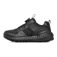 Skechers Monster Slip-Resistant Cushioning Wear-Resistant Low-Top Running Shoes Pure Black Teenagers 28.5