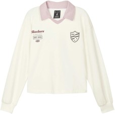 Skechers Sweatshirt Women's Ivory White Цвет слоновой кости Белый, M