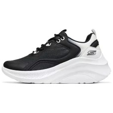 Skechers Bob's Anti-Slip Wear-Resistant Low-Top Casual Shoes Women's Black White Черно-белый, 38