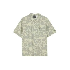 Skechers Polo Shirt Men's All Over Print Mineral Beige Brown All Over Print Mineral Beige Brown/040E, XL