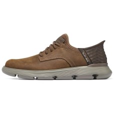 Skechers Slip Ins Slip-Ins Technology Cushioned Wear-Resistant Support Low-Top Casual Shoes Men's Brown Коричневый, 40