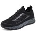 Skechers OUTDOOR MENS Non-slip Support Low-Top Outdoor Shoes Men's Black Gray Color Black/charcoal gray, 40