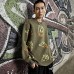 Loose Fit Sweater Unisex Pea Army Green Pea Green Army - 3711, S