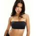 ASOS DESIGN Marina smoothing padded multiway bandeau bra in black Черный, US 0