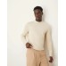 Selected Homme knitted crew neck jumper in cream Бежевый, S