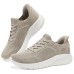 Skechers Bob's Cushioning Wear-Resistant Low-Top Casual Shoes Women's Taupe Серо-коричневый, 36.5