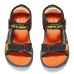 Skechers Anti-Slip Wear-Resistant Children's Sandals Black Orange Kids' Черный, 32