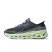 Skechers Sport Cushioned Slip-Resistant Low-Top Casual Running Shoes Men's Charcoal Gray Charcoal Gray/Lemon, 41.5