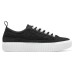 Skechers Royal Kiss Anti-Slip Wear-Resistant Lightweight Breathable Supportive Low-Top Canvas Shoes Women's Black White 36