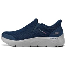 Skechers Slip Ins Anti-Slip Wear-Resistant Low-Top Casual Shoes Men's Marine Blue Синий, 39.5