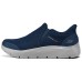 Skechers Slip Ins Anti-Slip Wear-Resistant Low-Top Casual Shoes Men's Marine Blue Синий, 39.5