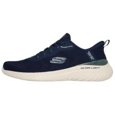 Skechers Slip Ins Anti Slip Wear Resistant Low Top Casual Shoes Men's Marine Blue Marine Blue/Green, 41
