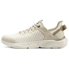 Skechers Cushioning Breathable Low-Top Casual Running Shoes Men's Ecru Бежевый, 40