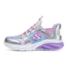 Skechers Cushioning Wear-Resistant Kids Lifestyle Shoes Silver Purple Kids' Фиолетовый, 32