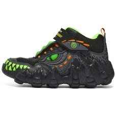 Skechers Slip-Resistant Cushioning Wear-Resistant Kids Lifestyle Shoes Lemon Teenagers Black Lemon, 27.5