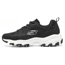 Skechers D'LITES 1.0 Anti-Slip And Wear-Resistant Breathable Low-Top Chunky Sneakers Women's Black 37