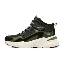 Skechers Bamina Anti Kick Low Top Kids Lifestyle Shoes Black Green White Teenagers 32