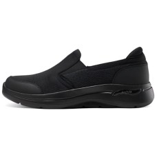 Skechers Go Walk Arch Fit Outlets Cushioned Slip-Resistant Low-Top Casual Shoes Men's Black Черный, 39.5