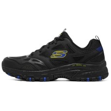 Skechers Hillcrest Cushioning Wear-Resistant Low-Top Running Shoes Men's Black Blue Black Blue, 40