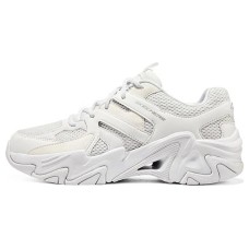 Skechers Stamina V3 Mecha Shoes Third Generation Anti-Slip Wear-Resistant Low-Top Chunky Sneakers Men's White 41