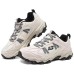 Skechers OUTDOOR Anti-Slip Wear-Resistant Low-Top Hiking Shoes Men's Ecru 41