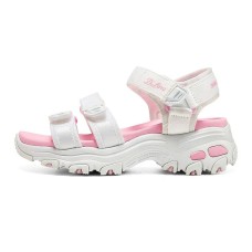 Skechers D'LITES Series Children's Sandals White Pink Teenagers 30
