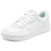 Skechers Court Classics Slip Resistant And Breathable Low Top Skateboard Shoes Women's White Белый, 37