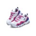 Skechers D'LITES 2.0 Cushioned Slip-Resistant Abrasion-Resistant Breathable Low-Top Casual Shoes Women's White Red 35
