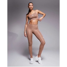 The North Face Training Flex logo ankle leggings in brown Коричневый, M - W29-31