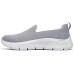 Skechers Go Walk Fle Cushioning Anti-Slip And Wear-Resistant Low-Top Casual Shoes Women's White Gray White gray, 35