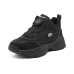 Skechers Sport Cushioning Breathable Low-Top Kids Lifestyle Shoes Black Teenagers Черный, 33