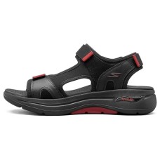 Skechers Go Walk Arch Fit Sandal Beach Sandals Men's Black Red 39.5
