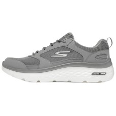 Skechers Go Walk Hyper Burst Cushioned Slip Resistant Abrasion Resistant Low Top Casual Shoes Men's Light Gray 41