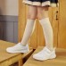 Skechers Go Run 400 V2 Slip Resistant Cushioning Abrasion Resistant Low Top Kids Lifestyle Shoes White Teenagers 27.5