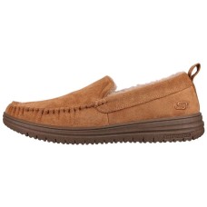 Skechers Relaxed Fit Murette Ghetti Low Top Casual Shoes Men's Brown Loose Fit 41