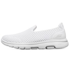 Skechers Go Walk 5 Anti Slip Wear Resistant Low Top Casual Shoes Women's White 39