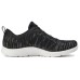 Skechers Cushioning, Slip Resistant, Abrasion Resistant, Lightweight Low Top Casual Running Shoes Women's Black White Черно-белый, 35