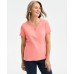 Топ Style & Co Petite Henley Розовый, PM