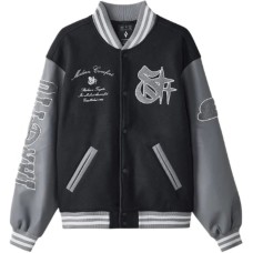 Skechers x Targetto Sportlife Baseball Jacket Women's Carbon Black сажа, 2XL