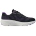 Skechers Cushioned Slip-Resistant Abrasion-Resistant Low-Top Running Shoes Women's Black Purple Черно-фиолетовый, 38