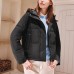 Skechers Down Jacket Women's Carbon Black Carbon Black 0018, L