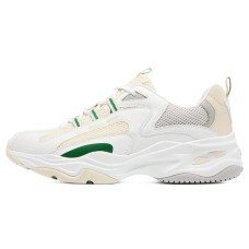 Skechers D'LITES 4.0 Cushioned Anti-Slip And Wear-Resistant Lightweight Low-Top Chunky Sneakers Men's White Gray Green 41