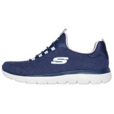 Skechers Anti Slip Wear Resistant Low Top Casual Shoes Women's Blue Синий