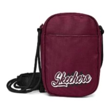 Skechers Fabric Shoulder Bag Crossbody Bag Regular Unisex Saddle Red Saddle red