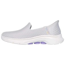 Skechers WOMEN'S GO WALK Casual Shoes Women's Low-Top Gray Light Purple Gray Light Purple, 39