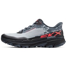 Skechers MEN'S GO Cushioning Breathable Low-Top Outdoor Shoes Men Gray Blue dark gray blue, 42